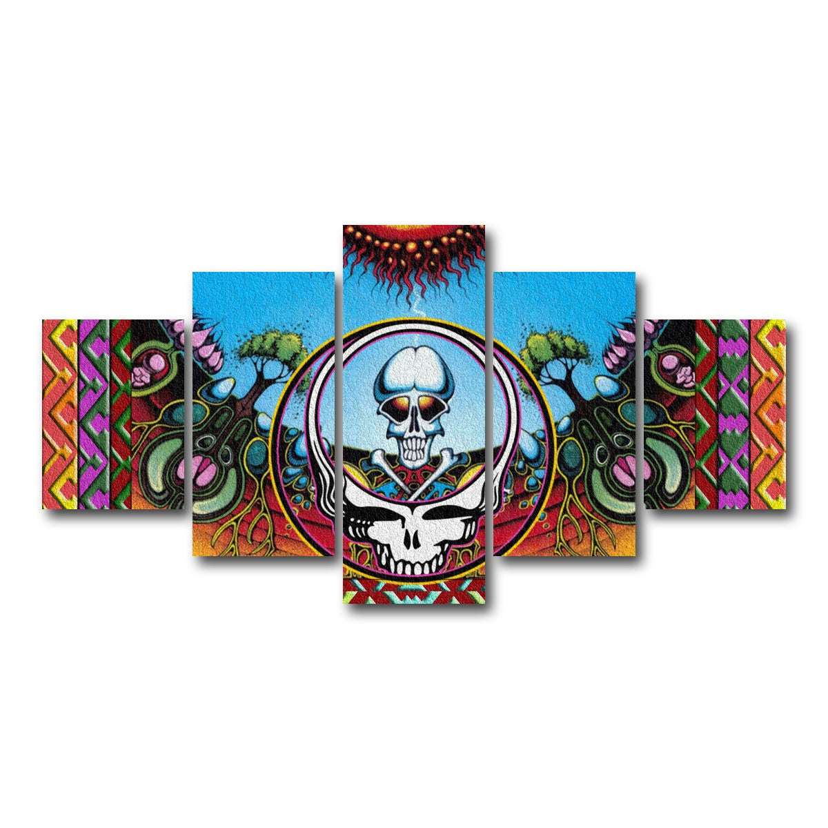 AUTO-MOCKUP WHITE | Grateful Dead | 5 Piece | Gallery Wrap Canvas | group=5_short