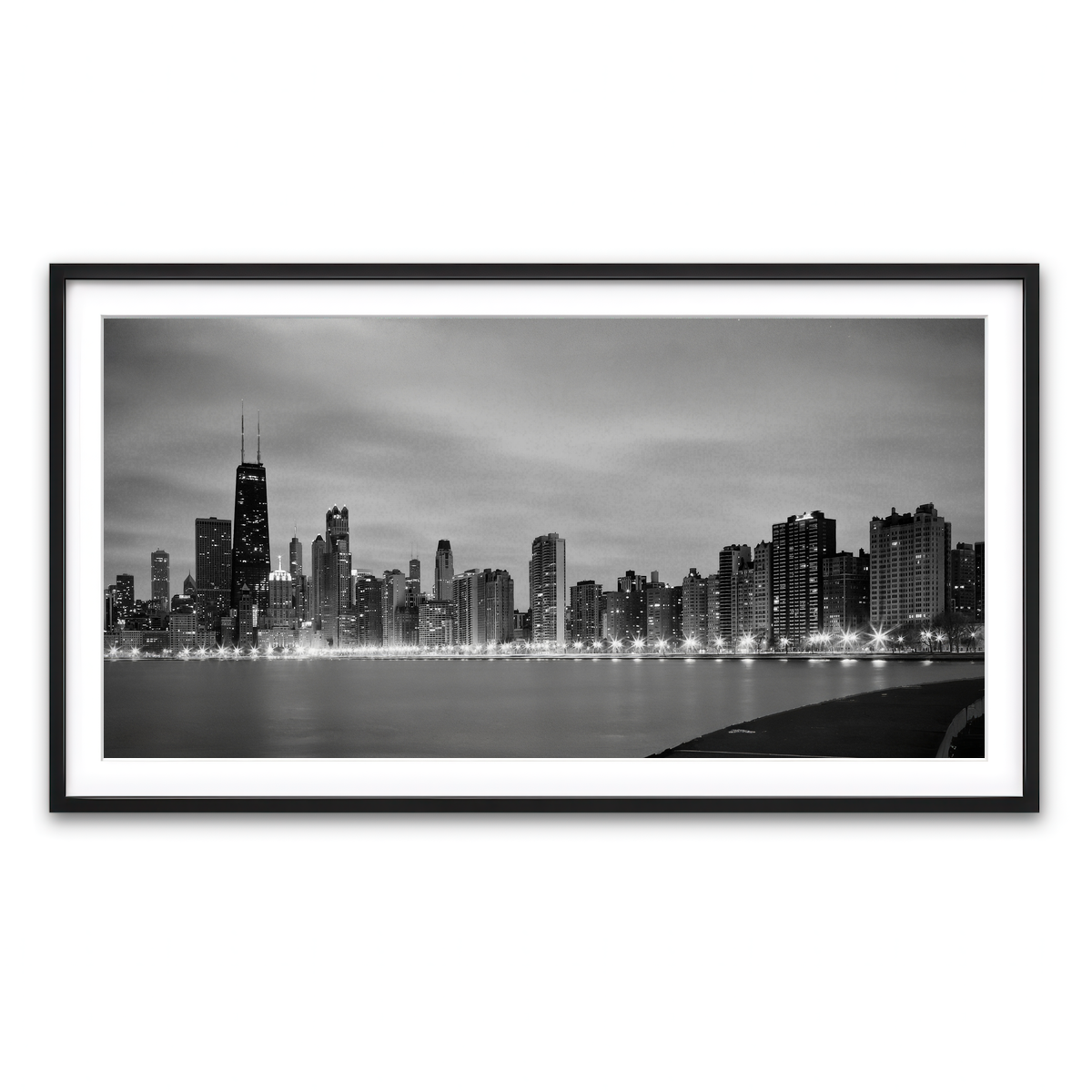 Framed Print 2x1 Black