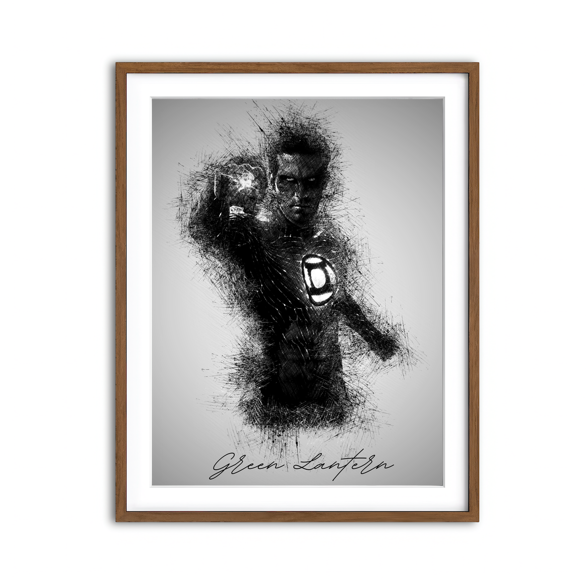 Framed Print 3x4 Walnut