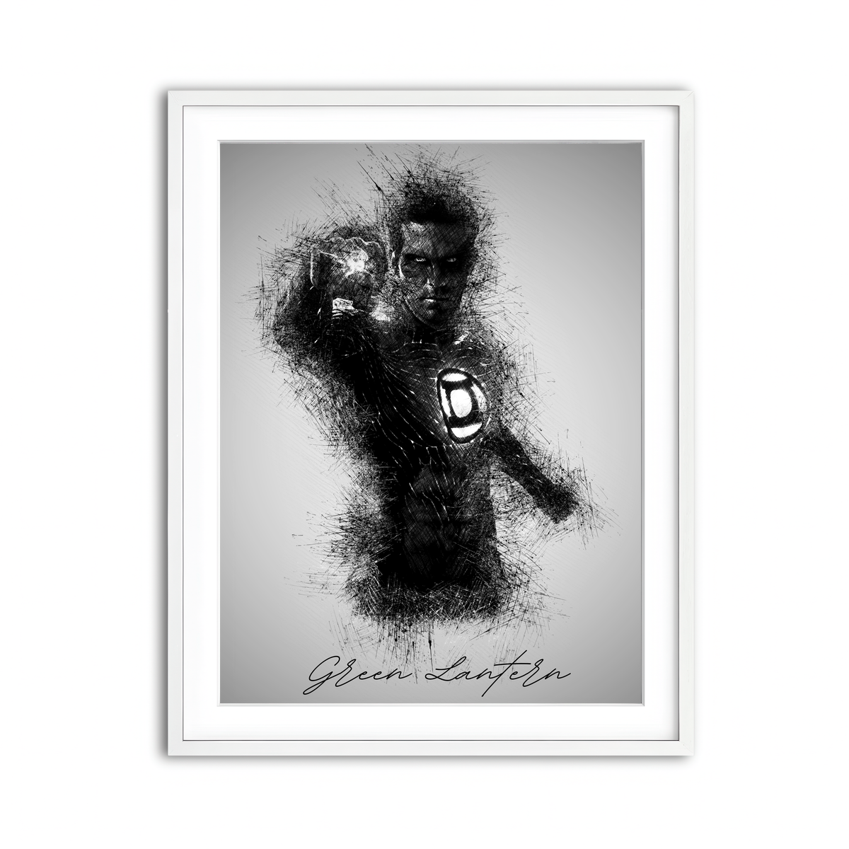 Framed Print 3x4 White