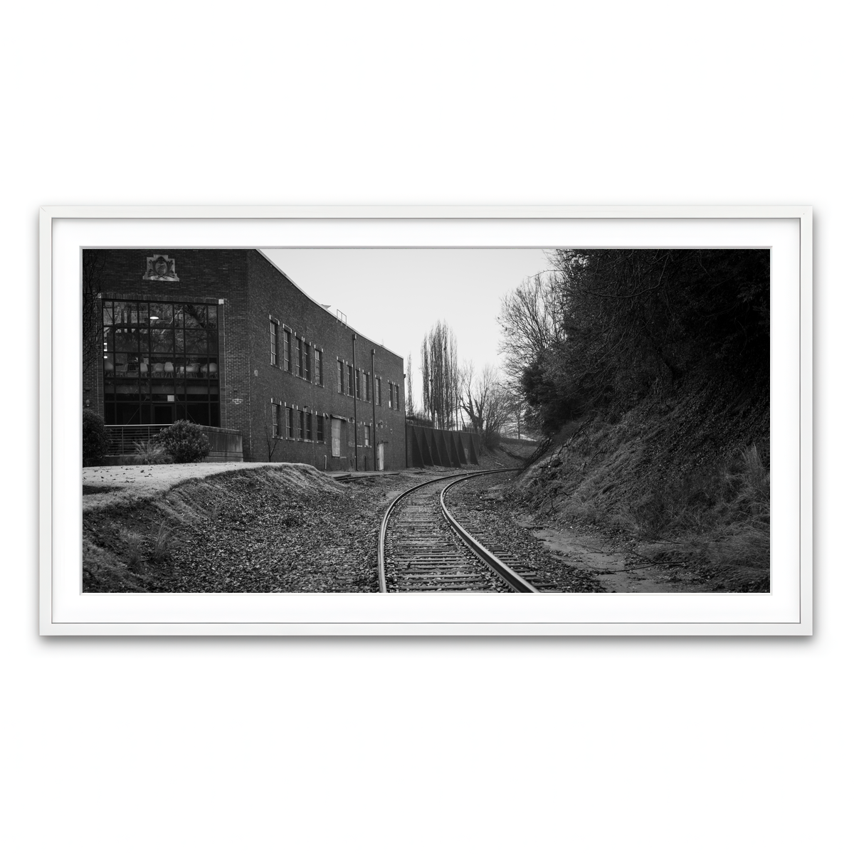 AUTO-MOCKUP WHITE | Greenville South Carolina Tracks | 1 Piece | White Framed Print | group=2x1