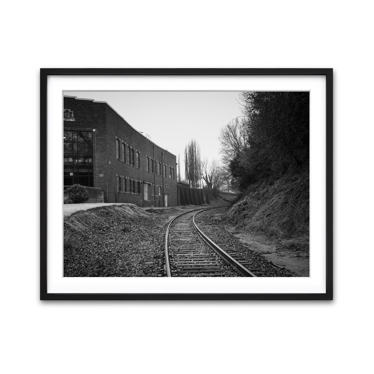 AUTO-MOCKUP WHITE | Greenville South Carolina Tracks | 1 Piece | Black Framed Print | group=4x3