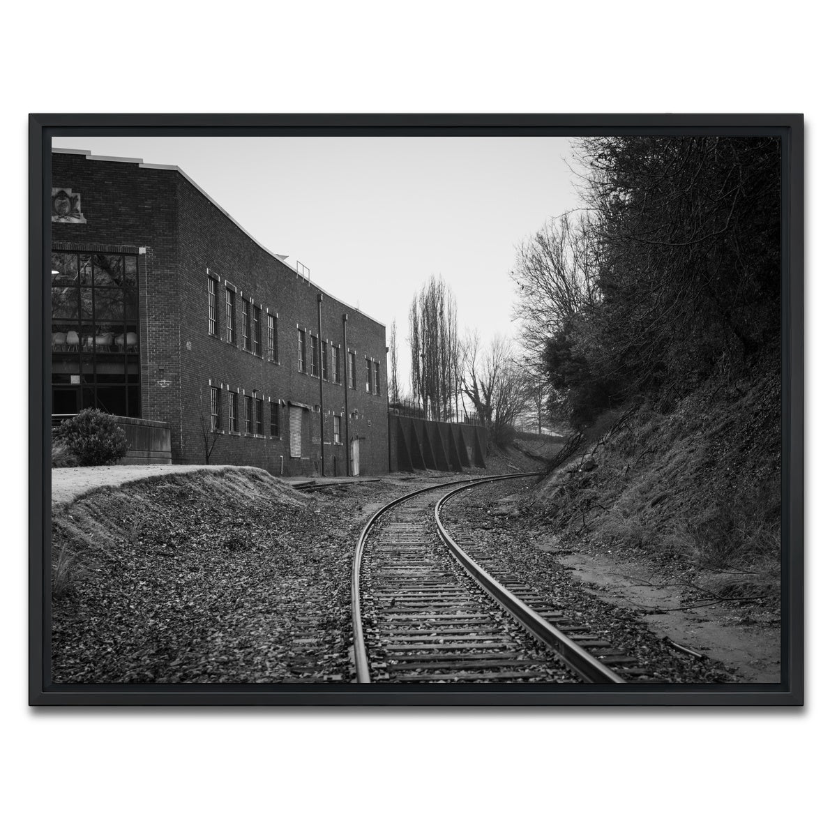 AUTO-MOCKUP WHITE | Greenville South Carolina Tracks | 1 Piece | Black Framed Canvas | group=4x3