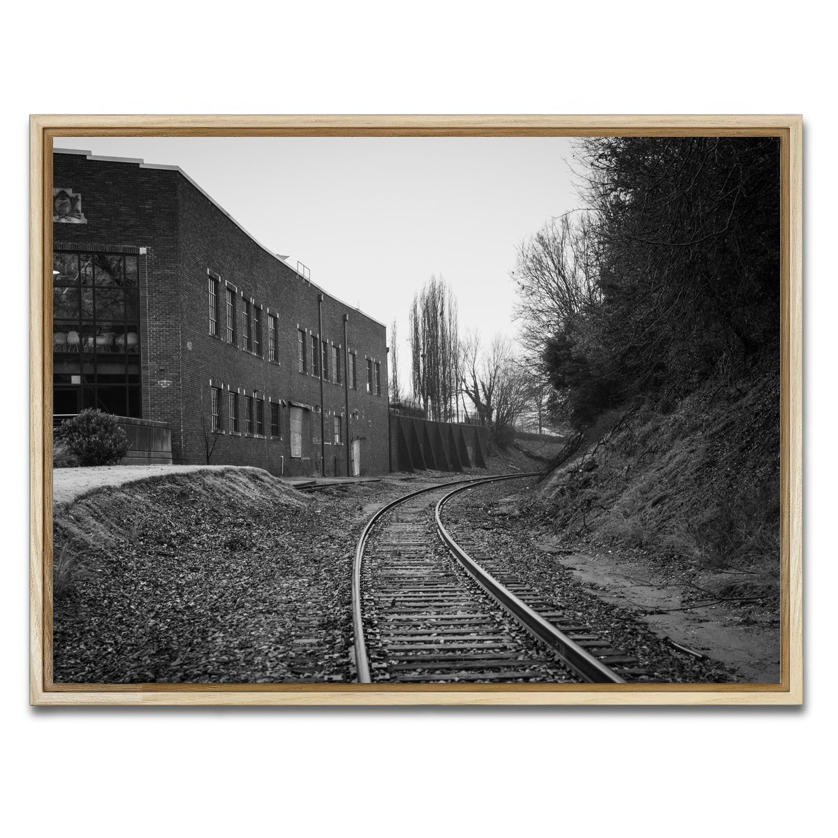 AUTO-MOCKUP WHITE | Greenville South Carolina Tracks | 1 Piece | Natural Framed Canvas | group=4x3