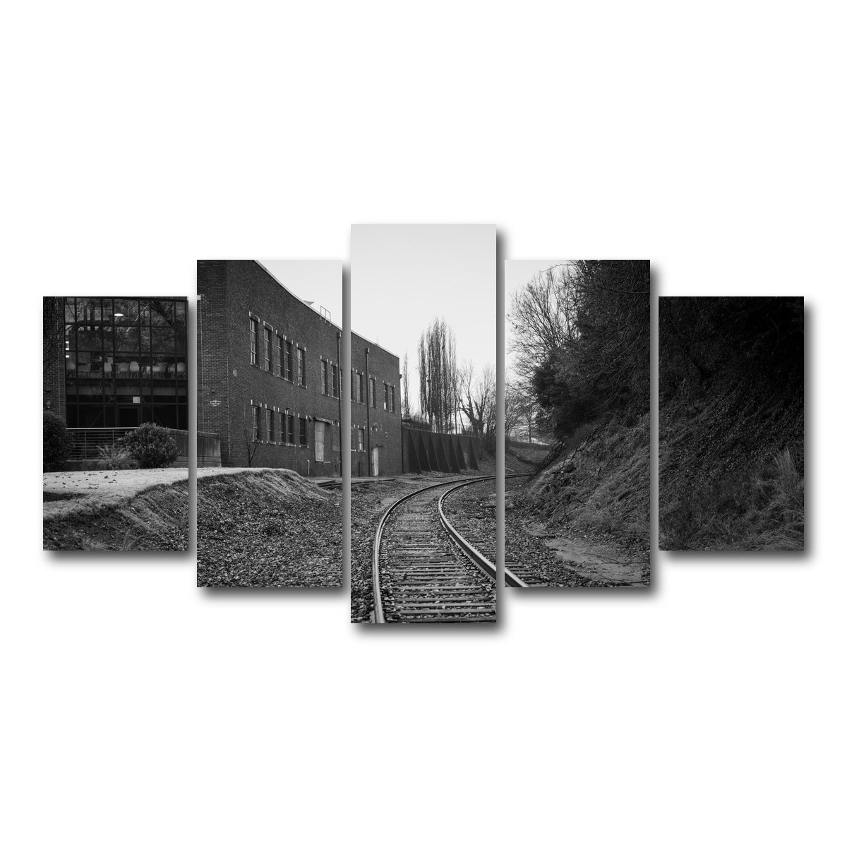 AUTO-MOCKUP WHITE | Greenville South Carolina Tracks | 5 Piece | Gallery Wrap Canvas | group=5_normal