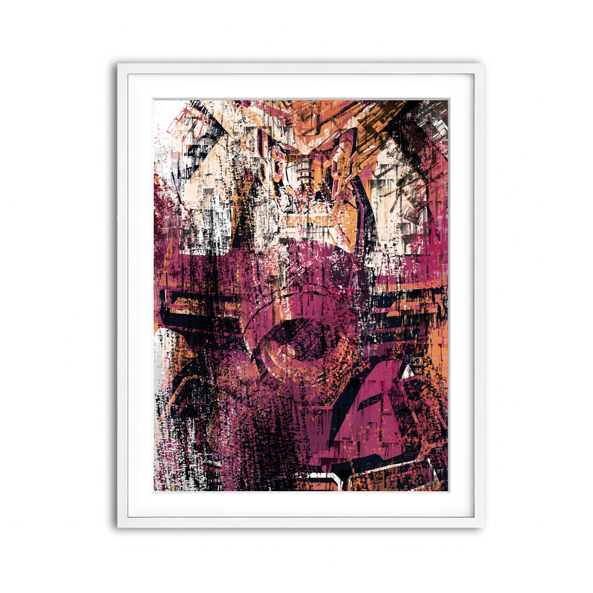 Framed Print 3x4 White