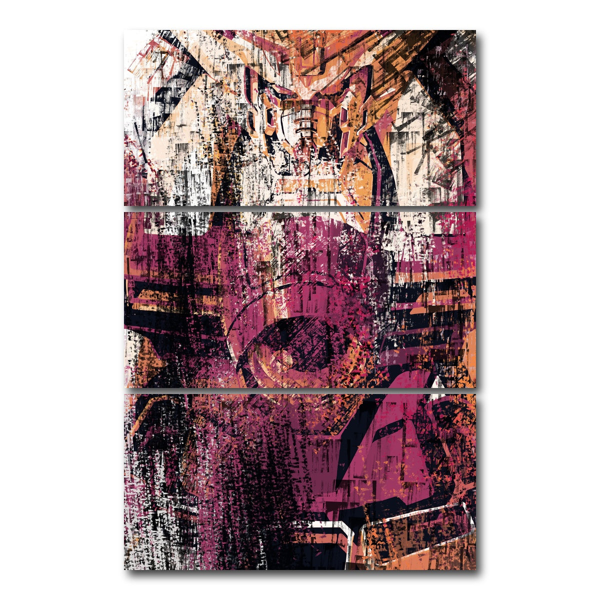 AUTO-MOCKUP WHITE | Gundam | 3 Piece | Gallery Wrap Canvas | group=12x24_stacked