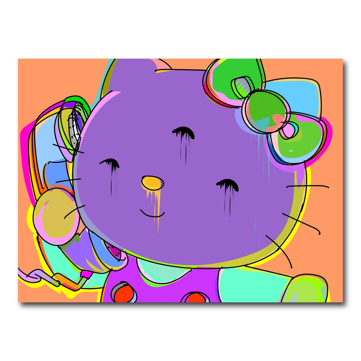 AUTO-MOCKUP WHITE | HELLO KITTY | 1 Piece | Gallery Wrap Canvas | group=4x3