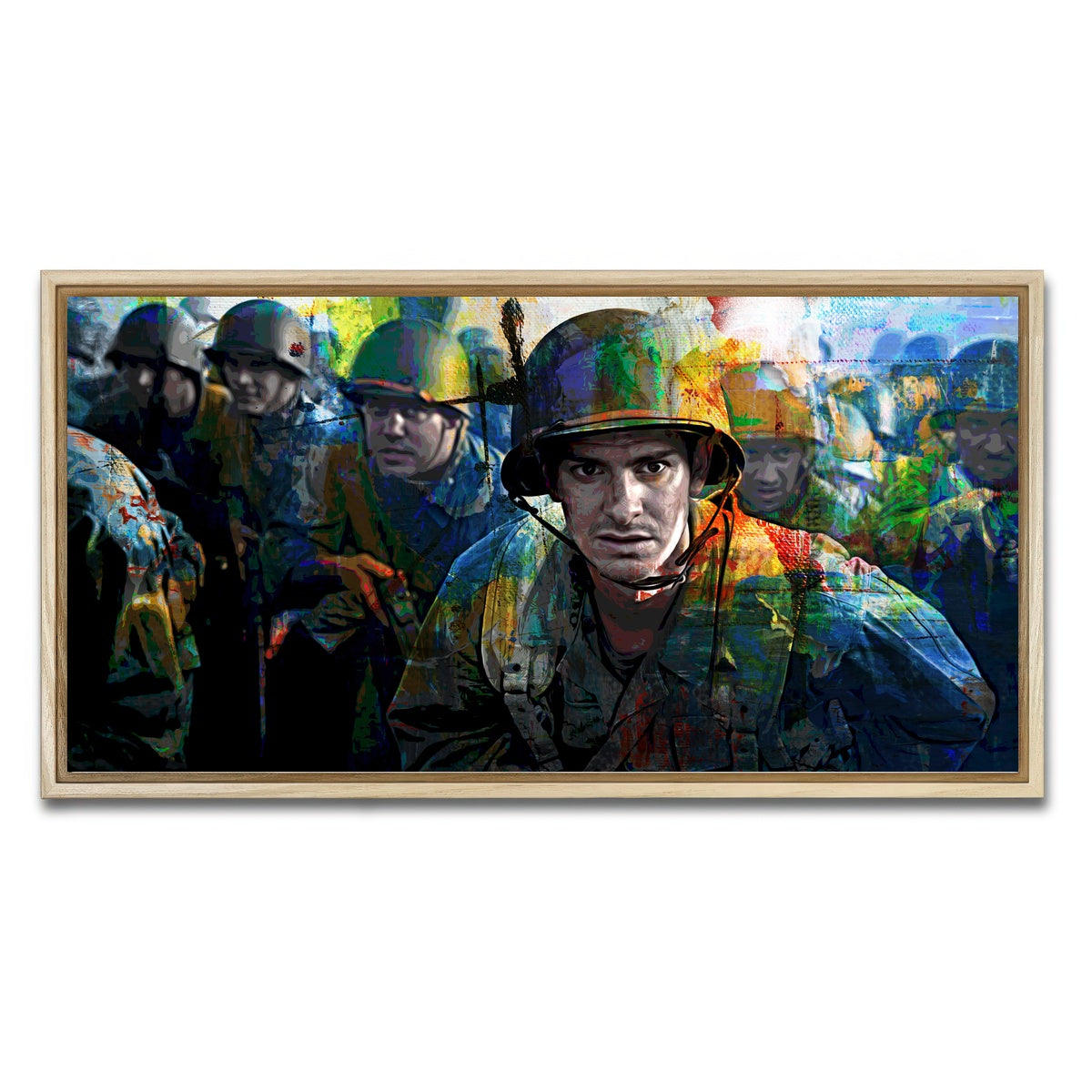 AUTO-MOCKUP WHITE | Hacksaw Ridge | 1 Piece | Natural Framed Canvas | group=2x1