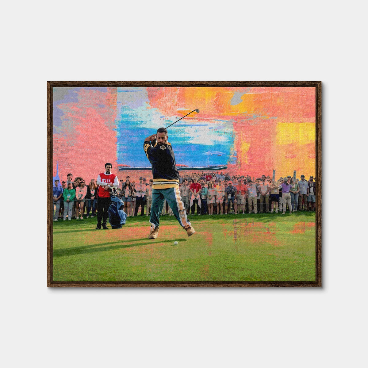 AUTO-MOCKUP WHITE | Happy Gilmore 2 | 1 Piece | Walnut Framed Canvas | group=4x3