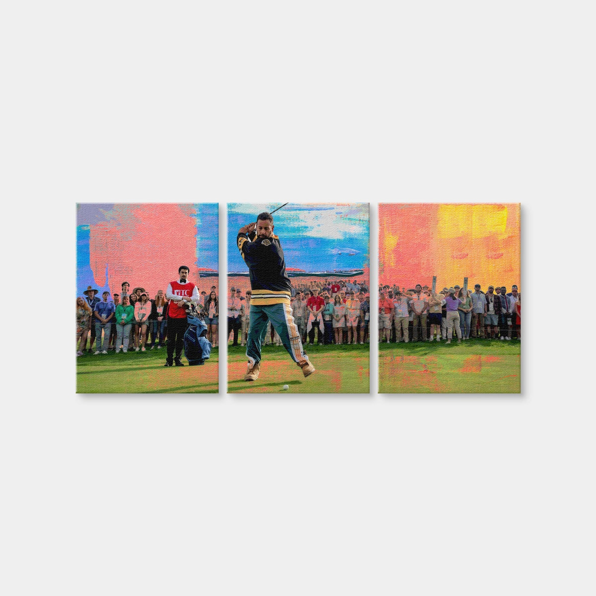 AUTO-MOCKUP WHITE | Happy Gilmore 2 | 3 Piece | Gallery Wrap Canvas | group=18x24