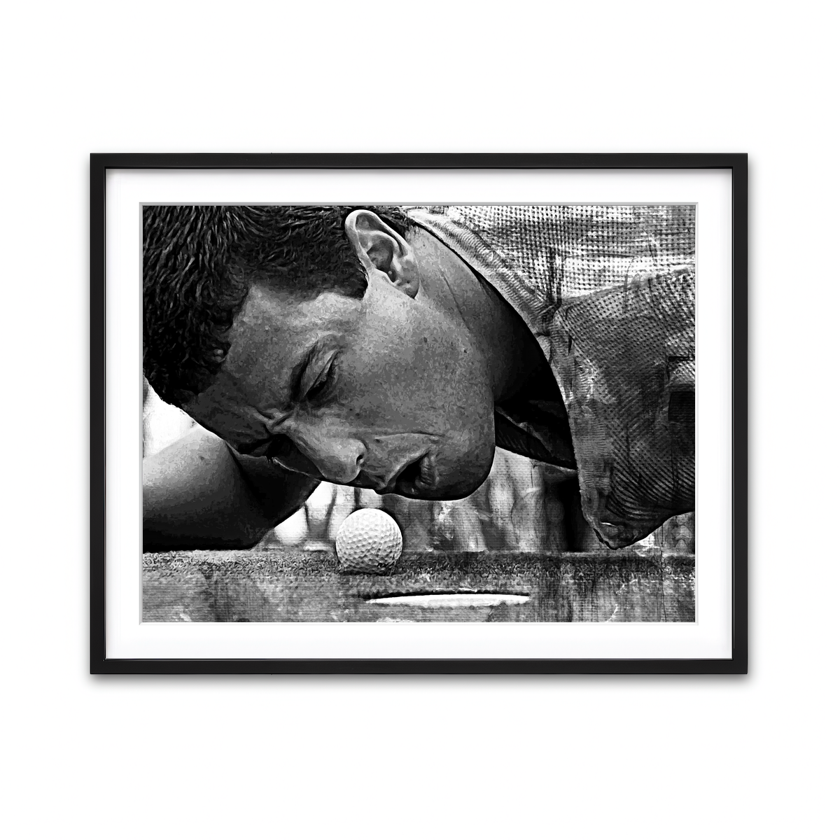 Happy Gilmore Grayscale Wall Art