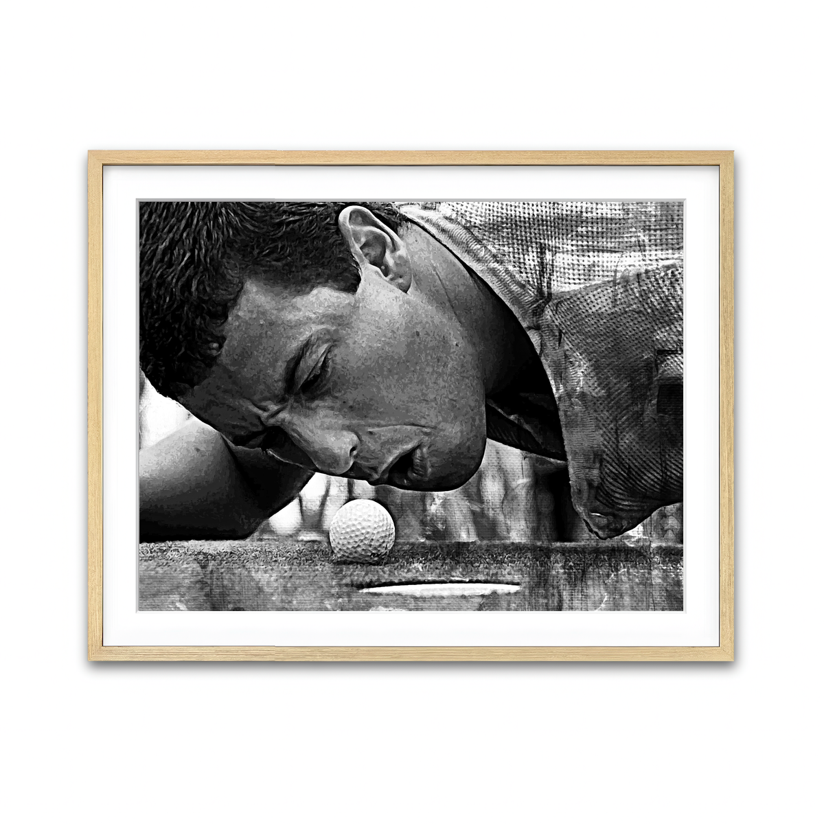 Happy Gilmore Grayscale Wall Art
