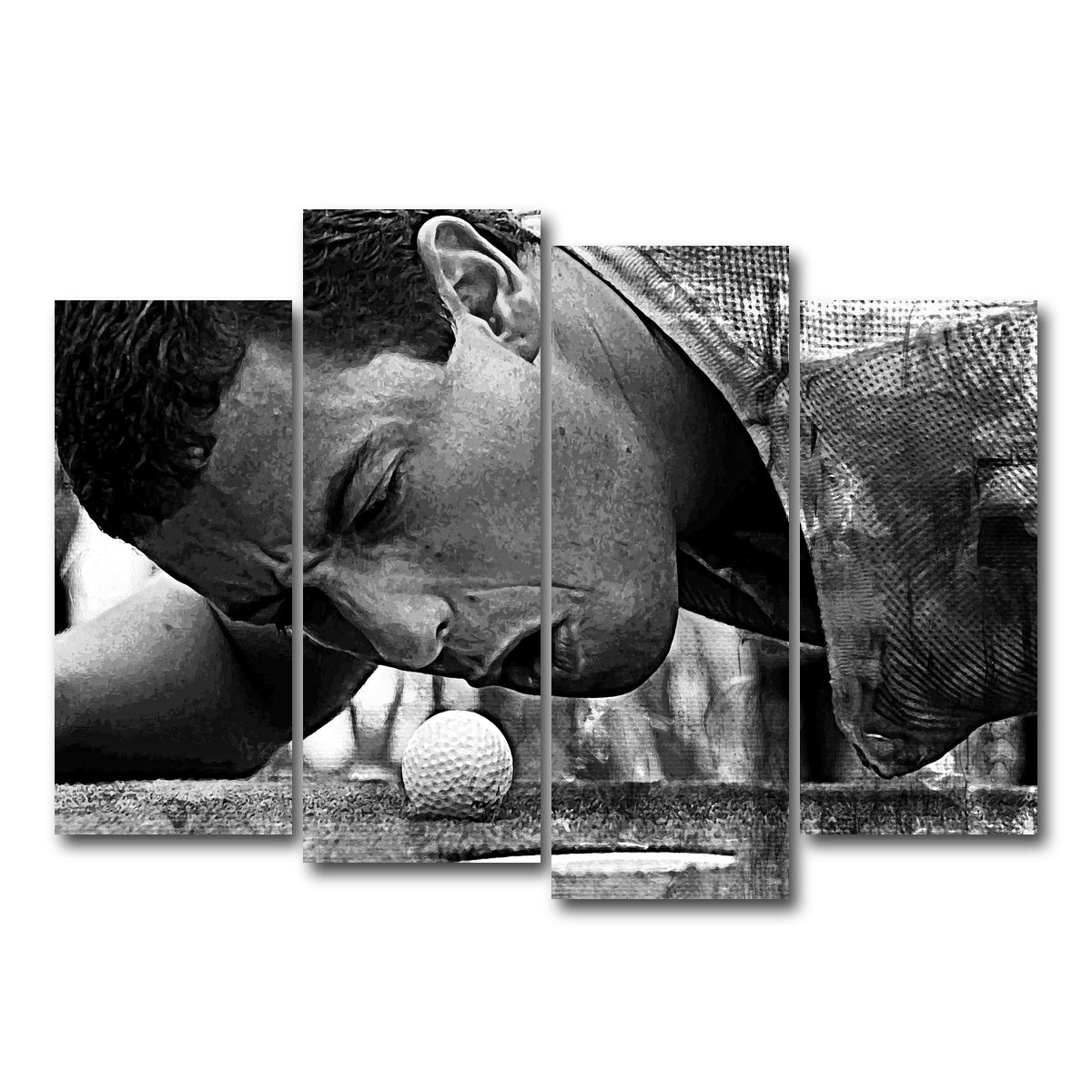 Happy Gilmore Grayscale Wall Art
