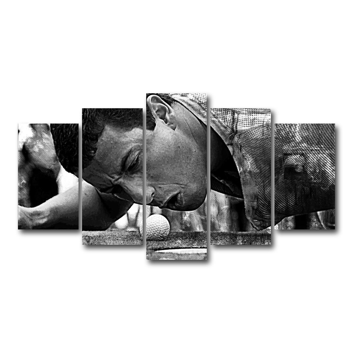 Happy Gilmore Grayscale Wall Art
