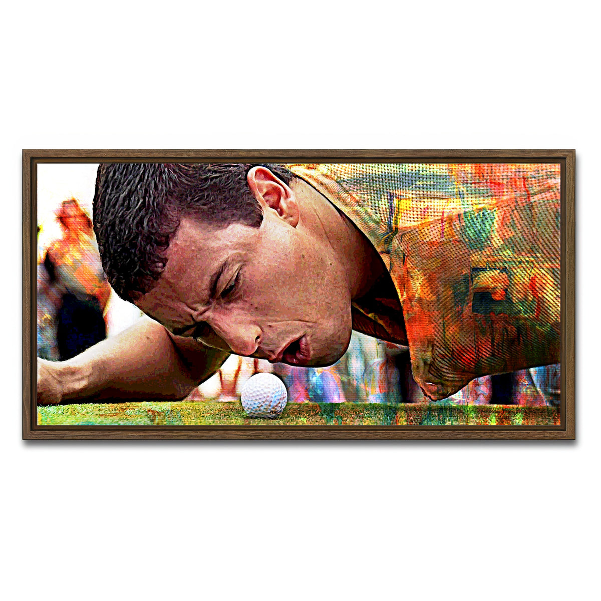 AUTO-MOCKUP WHITE | Happy Gilmore | 1 Piece | Walnut Frame | group=2x1