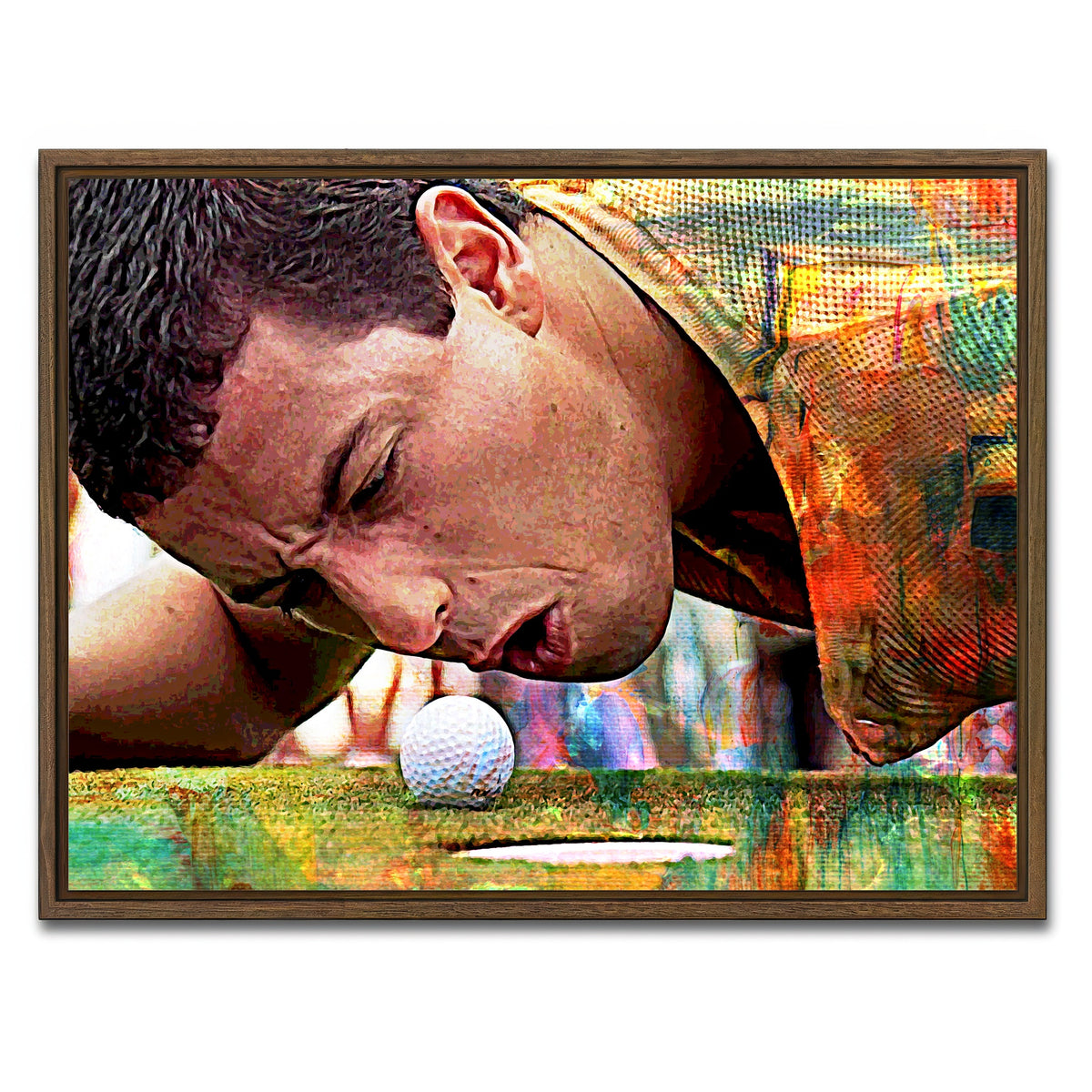 AUTO-MOCKUP WHITE | Happy Gilmore | 1 Piece | Walnut Frame | group=4x3