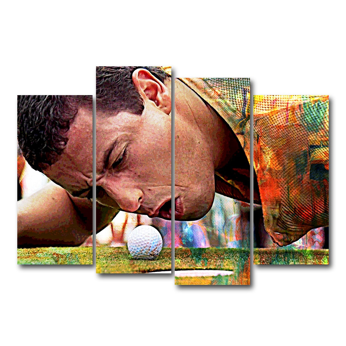 AUTO-MOCKUP WHITE | Happy Gilmore | 4 Piece | Gallery Wrapped | group=4_normal