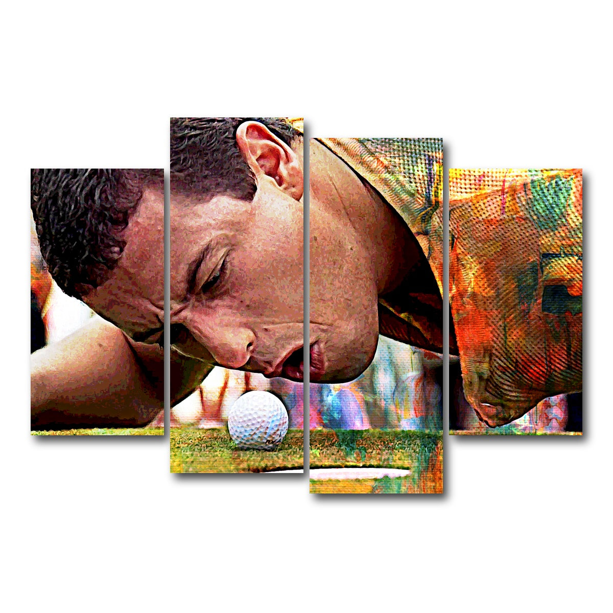 AUTO-MOCKUP WHITE | Happy Gilmore | 4 Piece | Gallery Wrapped | group=4_short