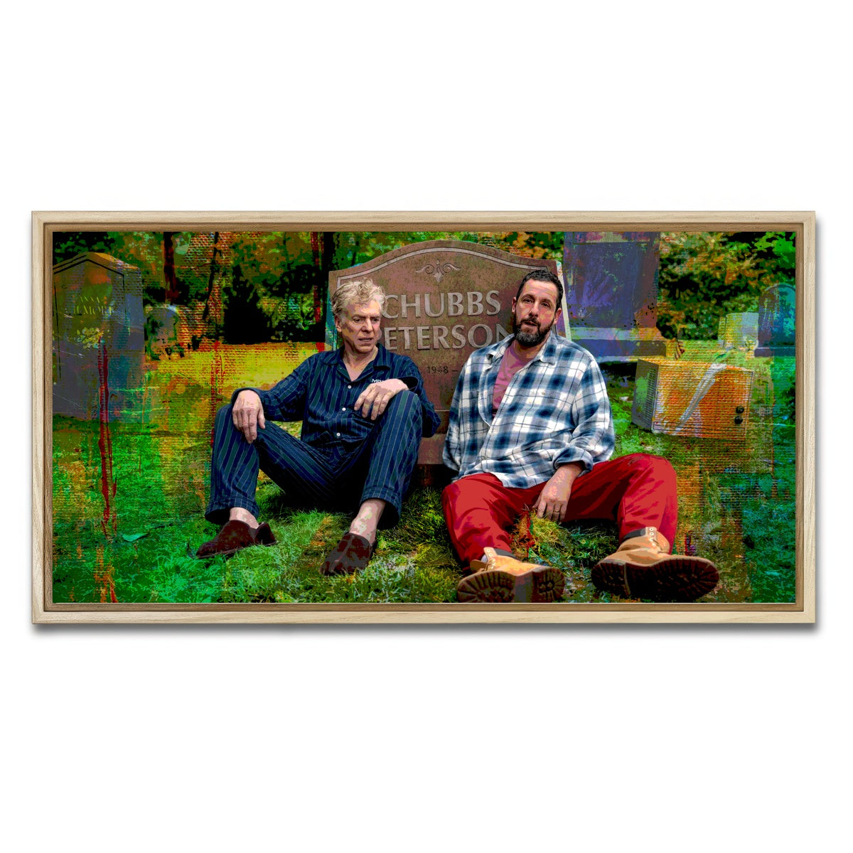 AUTO-MOCKUP WHITE | Happy & Shooter Reunion | 1 Piece | Natural Framed Canvas | group=2x1