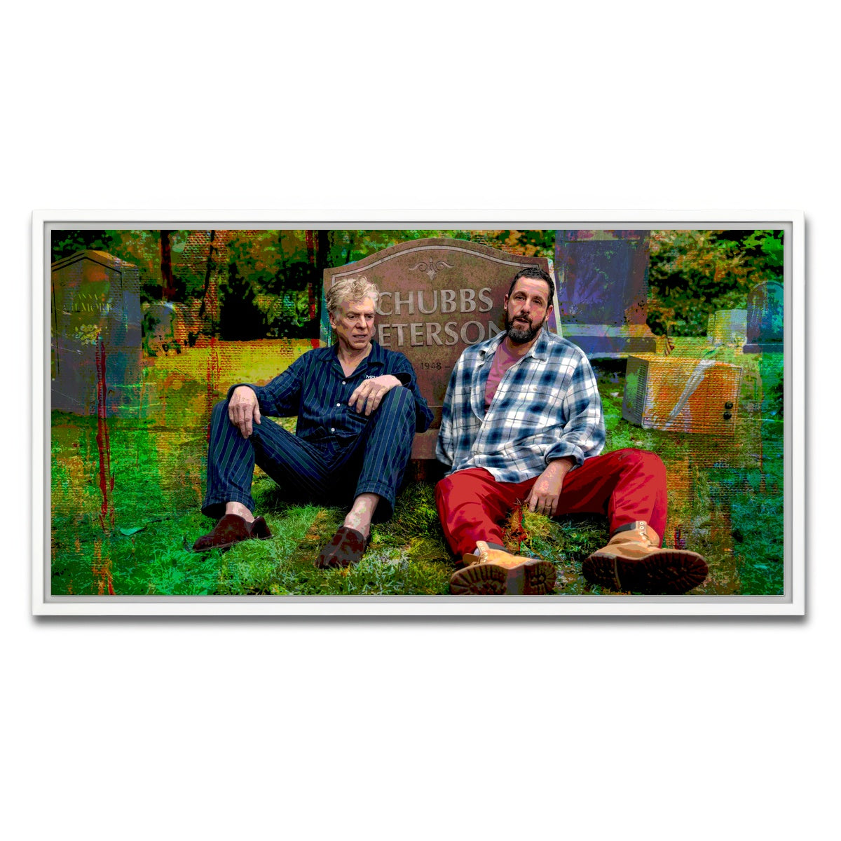 AUTO-MOCKUP WHITE | Happy & Shooter Reunion | 1 Piece | White Framed Canvas | group=2x1