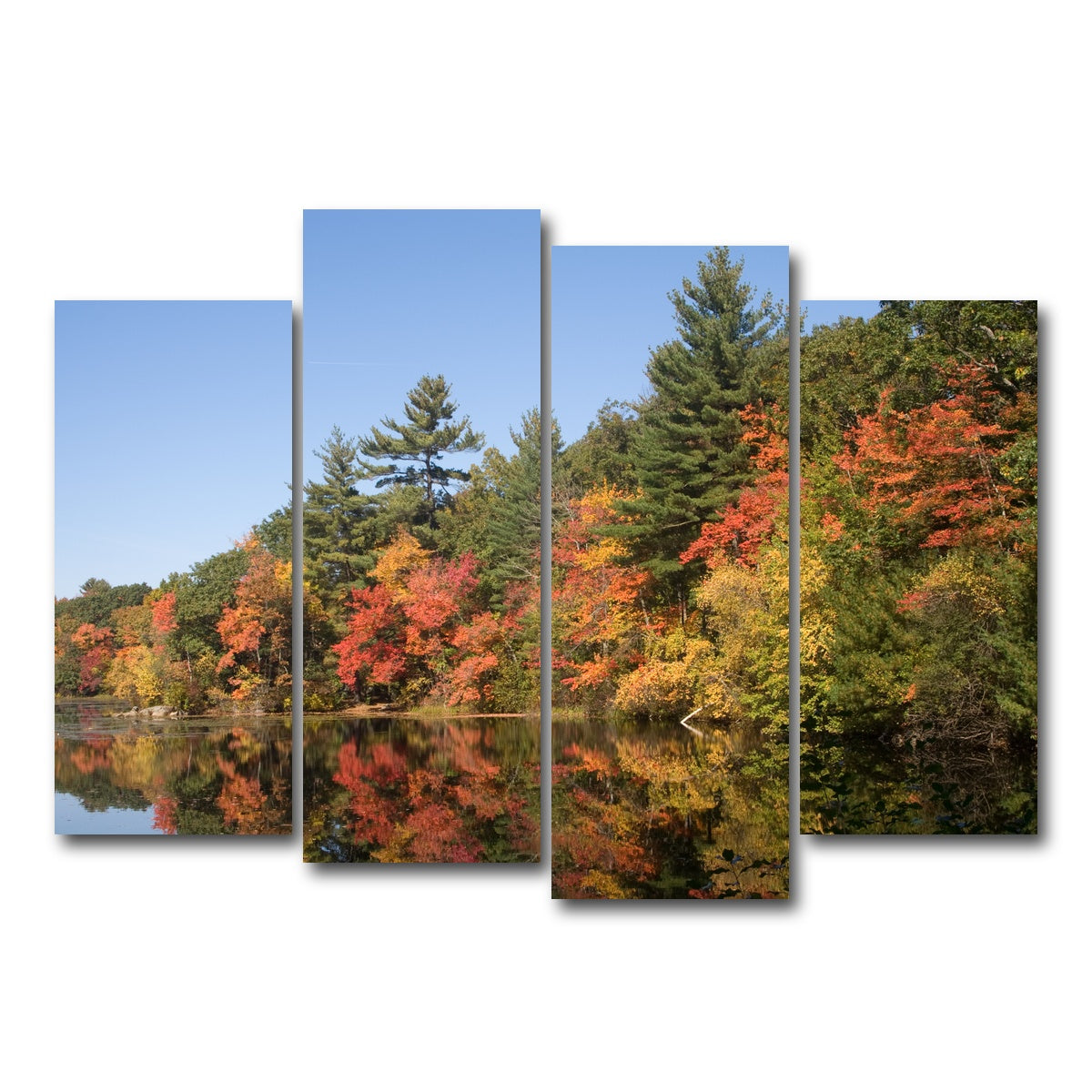 AUTO-MOCKUP WHITE | Harold Parker State Park | 4 Piece | Gallery Wrap Canvas | group=4_normal