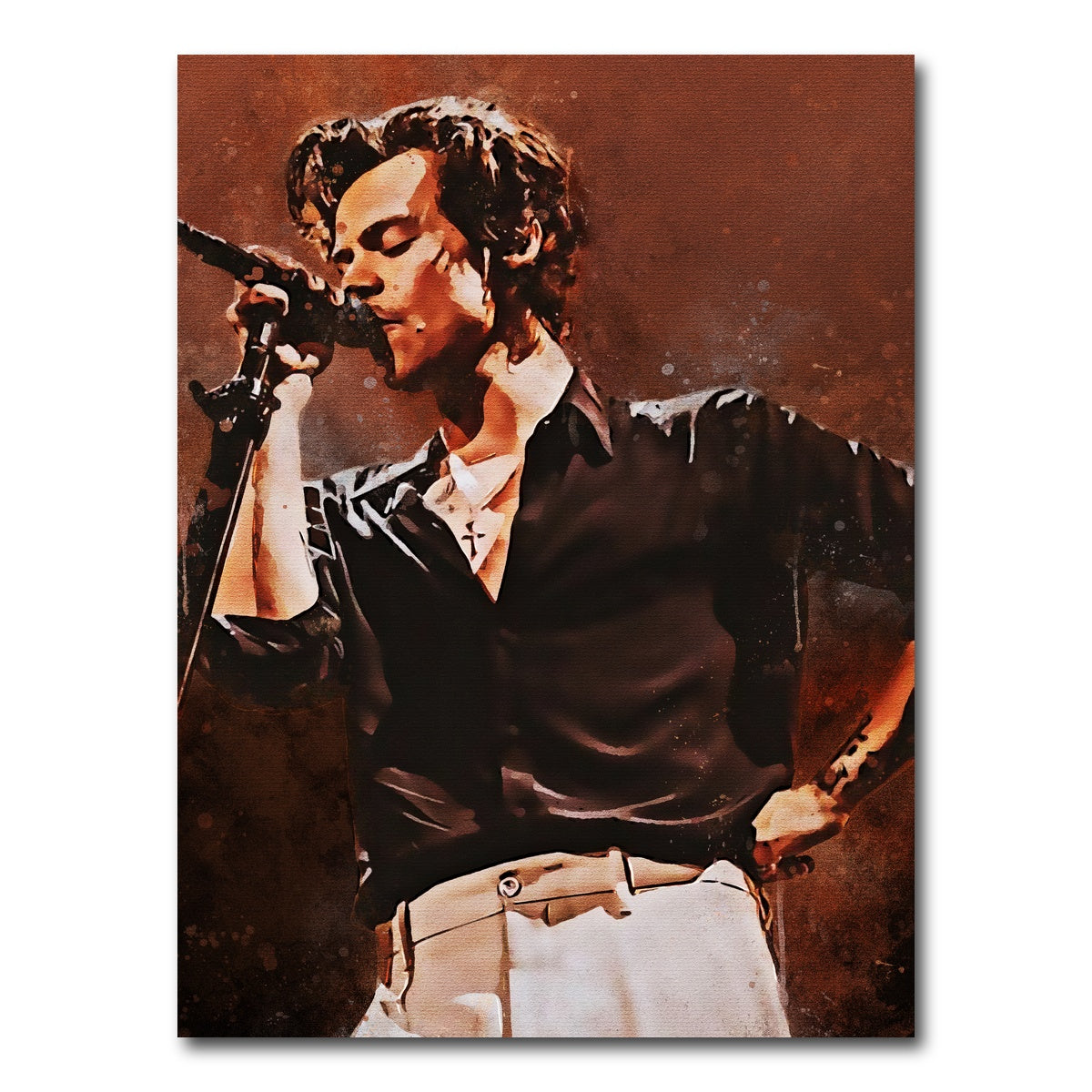Harry Styles Painting Wall Art