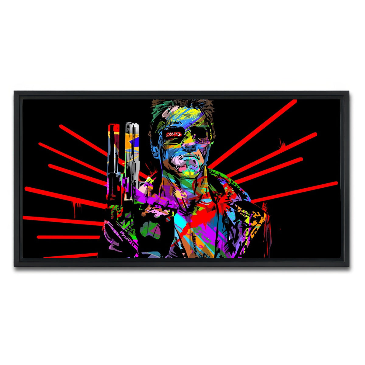 AUTO-MOCKUP WHITE | Hasta La Vista | 1 Piece | Black Framed Canvas | group=2x1