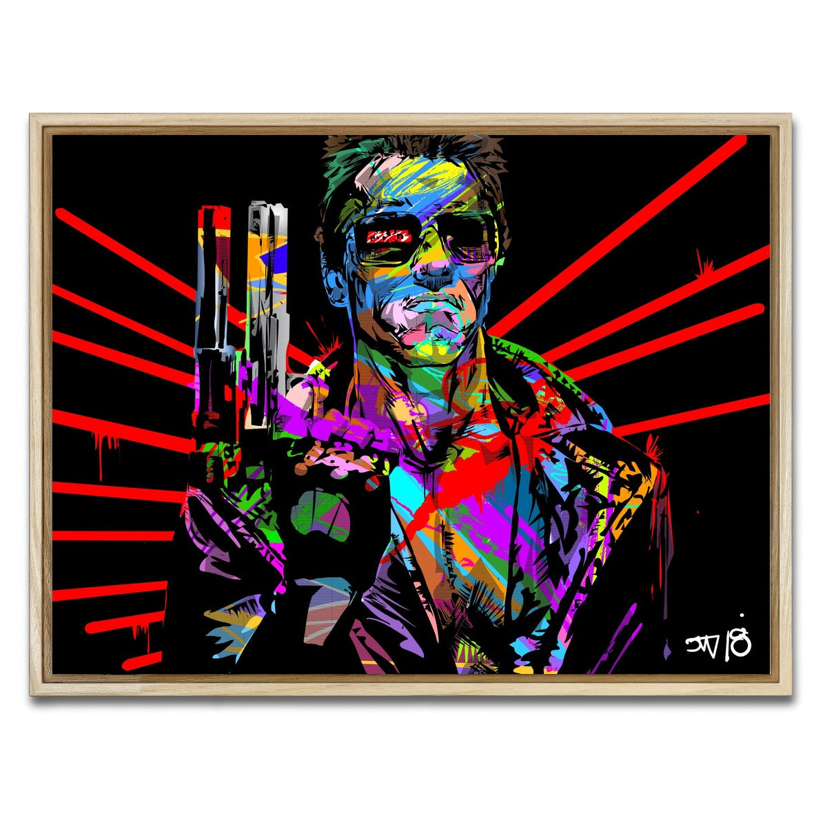 AUTO-MOCKUP WHITE | Hasta La Vista | 1 Piece | Natural Framed Canvas | group=4x3