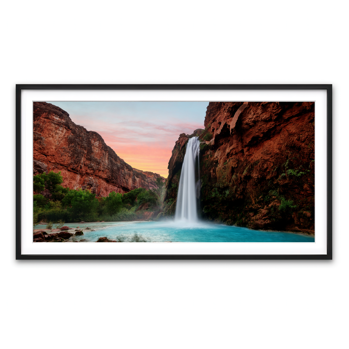 Framed Print 2x1 Black