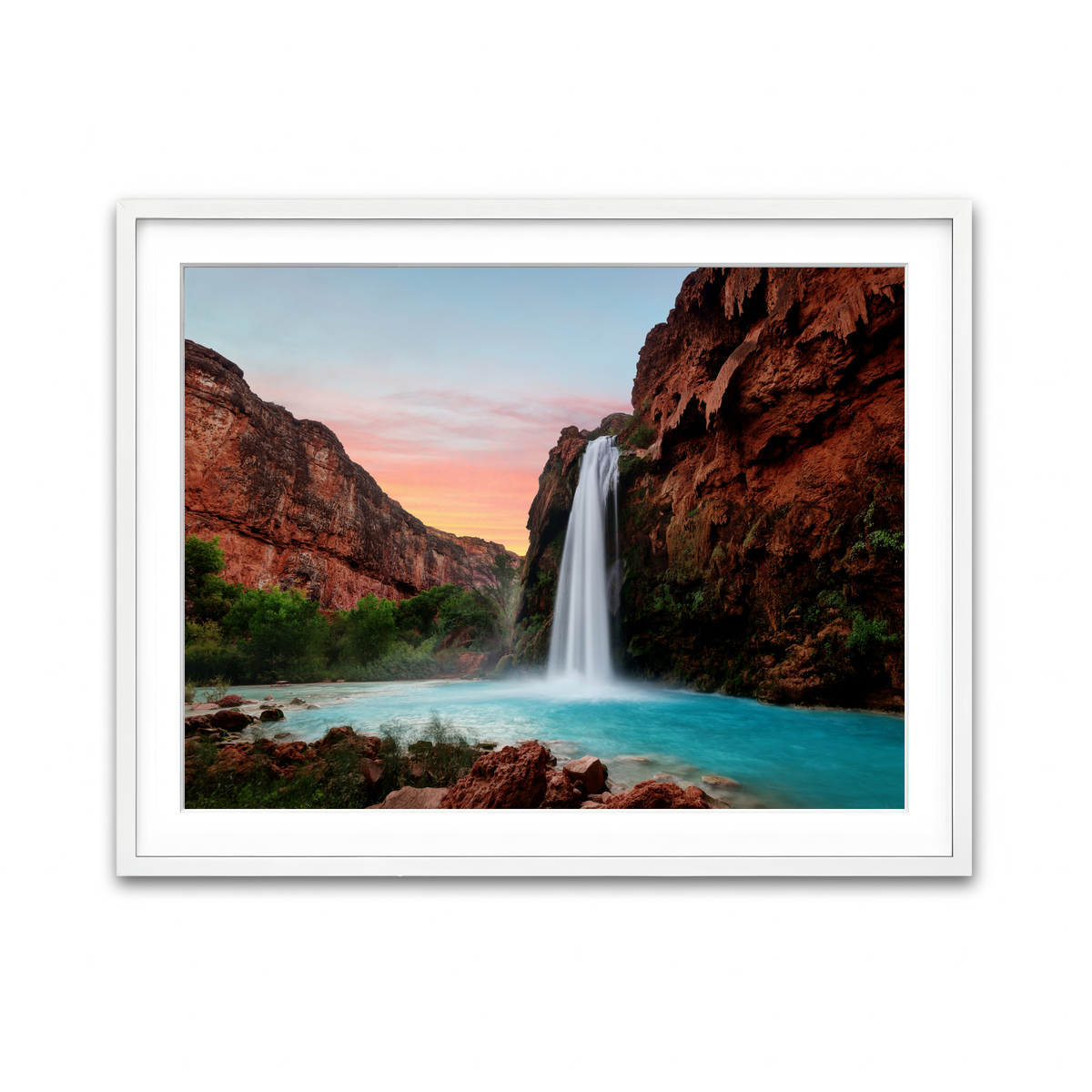 Framed Print 4x3 White