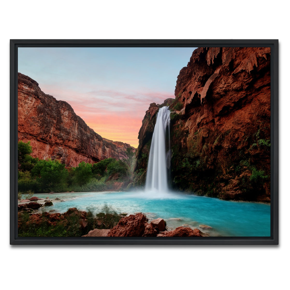 AUTO-MOCKUP WHITE | Havasu Falls | 1 Piece | Black Framed Canvas | group=4x3