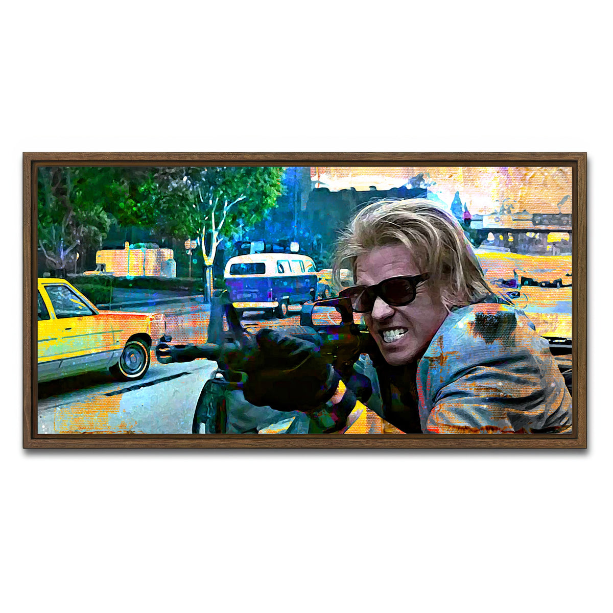 AUTO-MOCKUP WHITE | Heat | 1 Piece | Walnut Frame | group=2x1