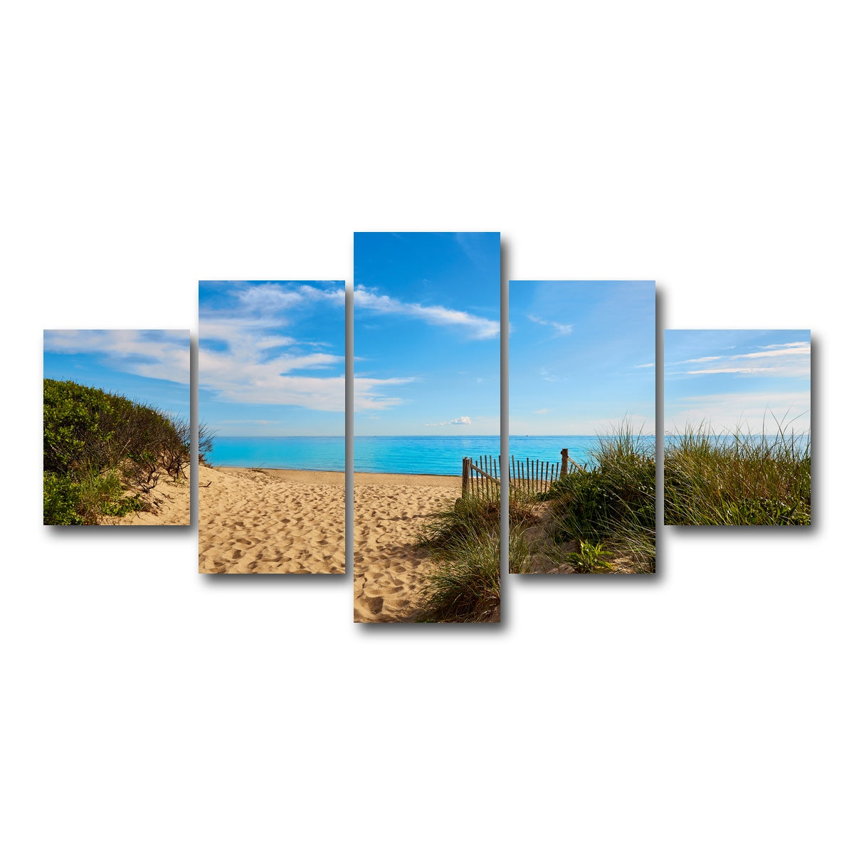 AUTO-MOCKUP WHITE | Herring Cove Beach | 5 Piece | Gallery Wrap Canvas | group=5_short