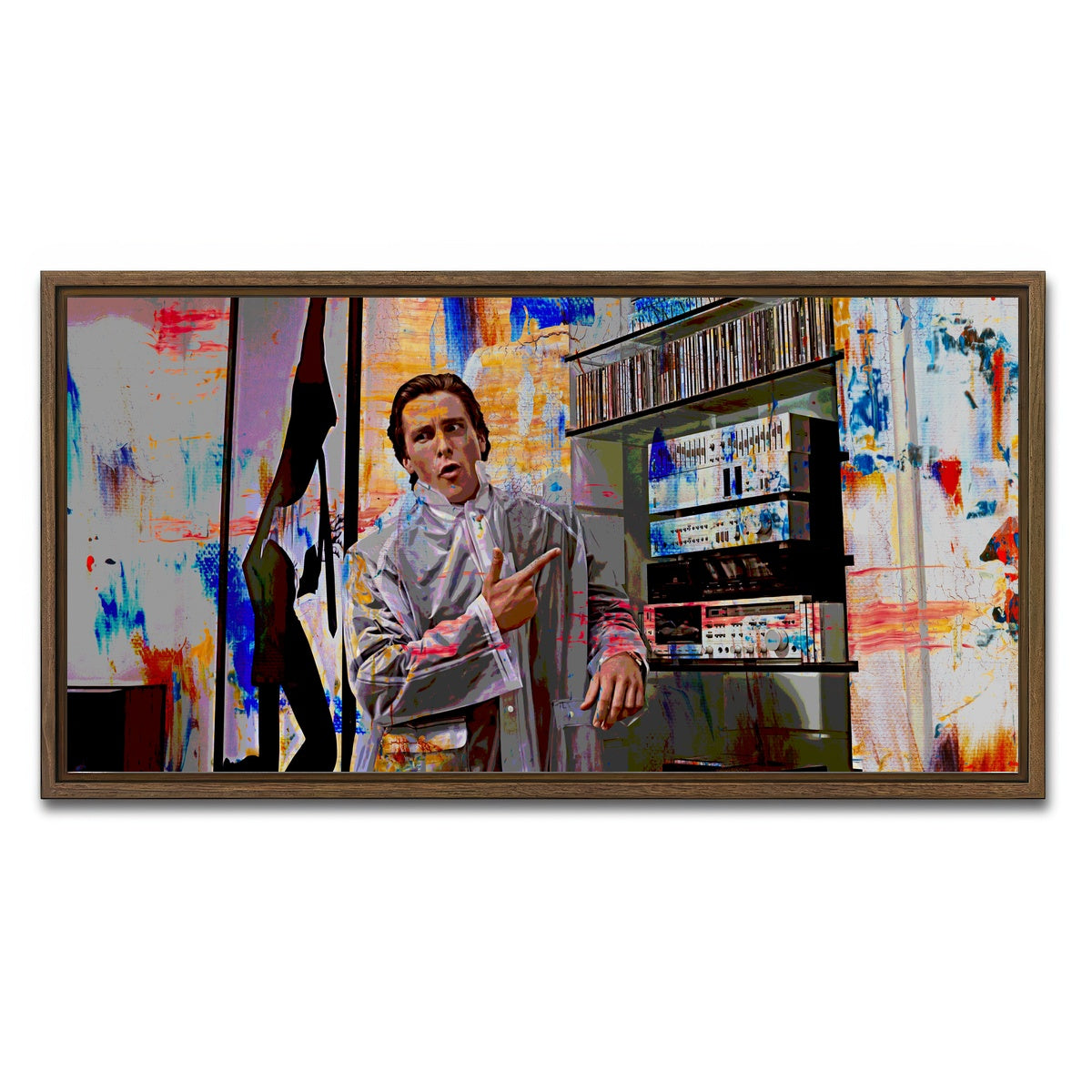 AUTO-MOCKUP WHITE | Hip to Be Square | 1 Piece | Walnut Framed Canvas | group=2x1