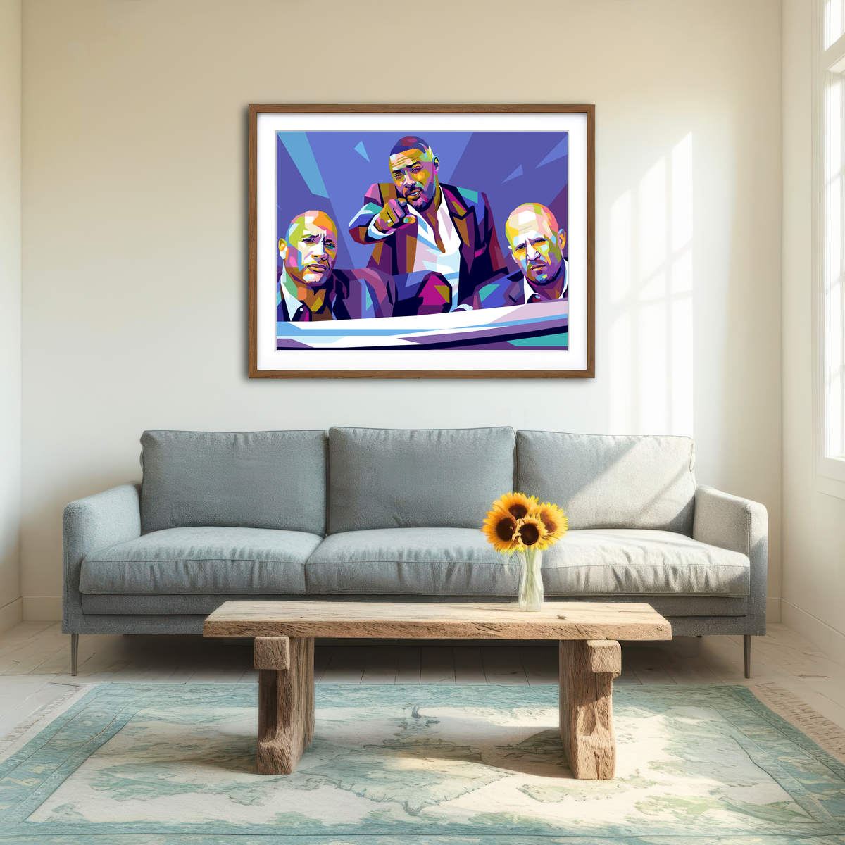 AUTO-MOCKUP ROOM | Hobbs & Shaw Wall Art