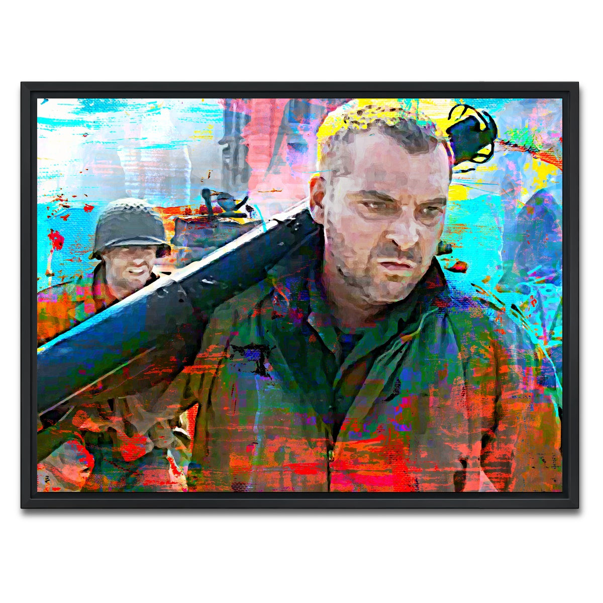 AUTO-MOCKUP WHITE | Horvath - Saving Private Ryan | 1 Piece | Black Framed Canvas | group=4x3