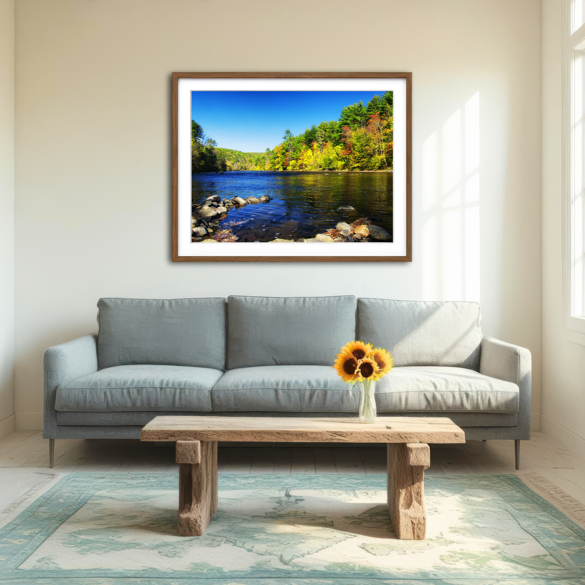 AUTO-MOCKUP ROOM | Housatonic River Wall Art
