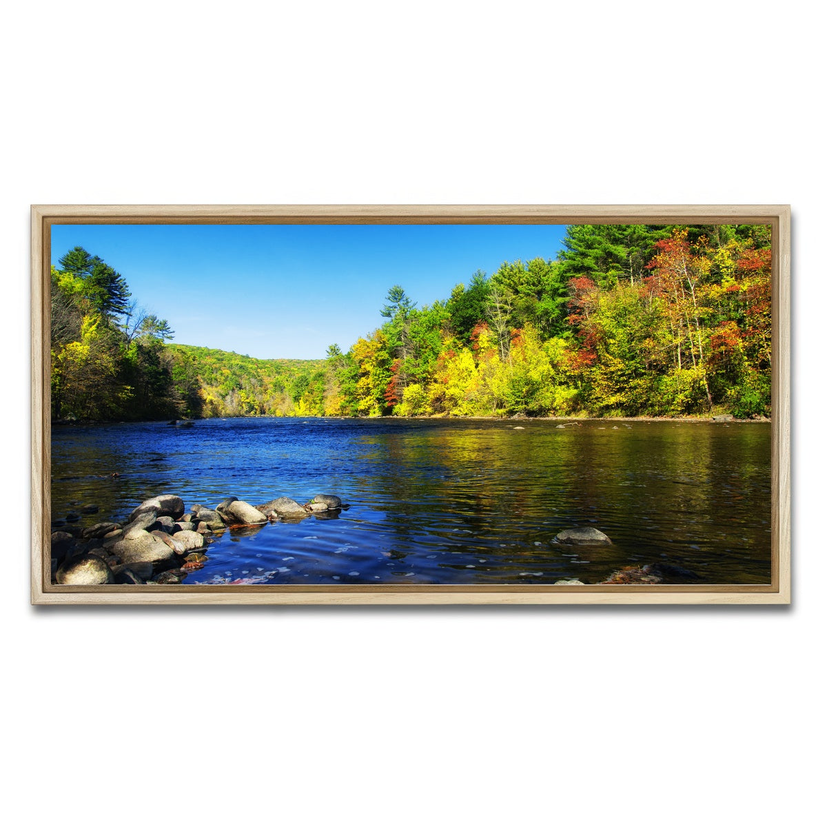 AUTO-MOCKUP WHITE | Housatonic River | 1 Piece | Natural Framed Canvas | group=2x1
