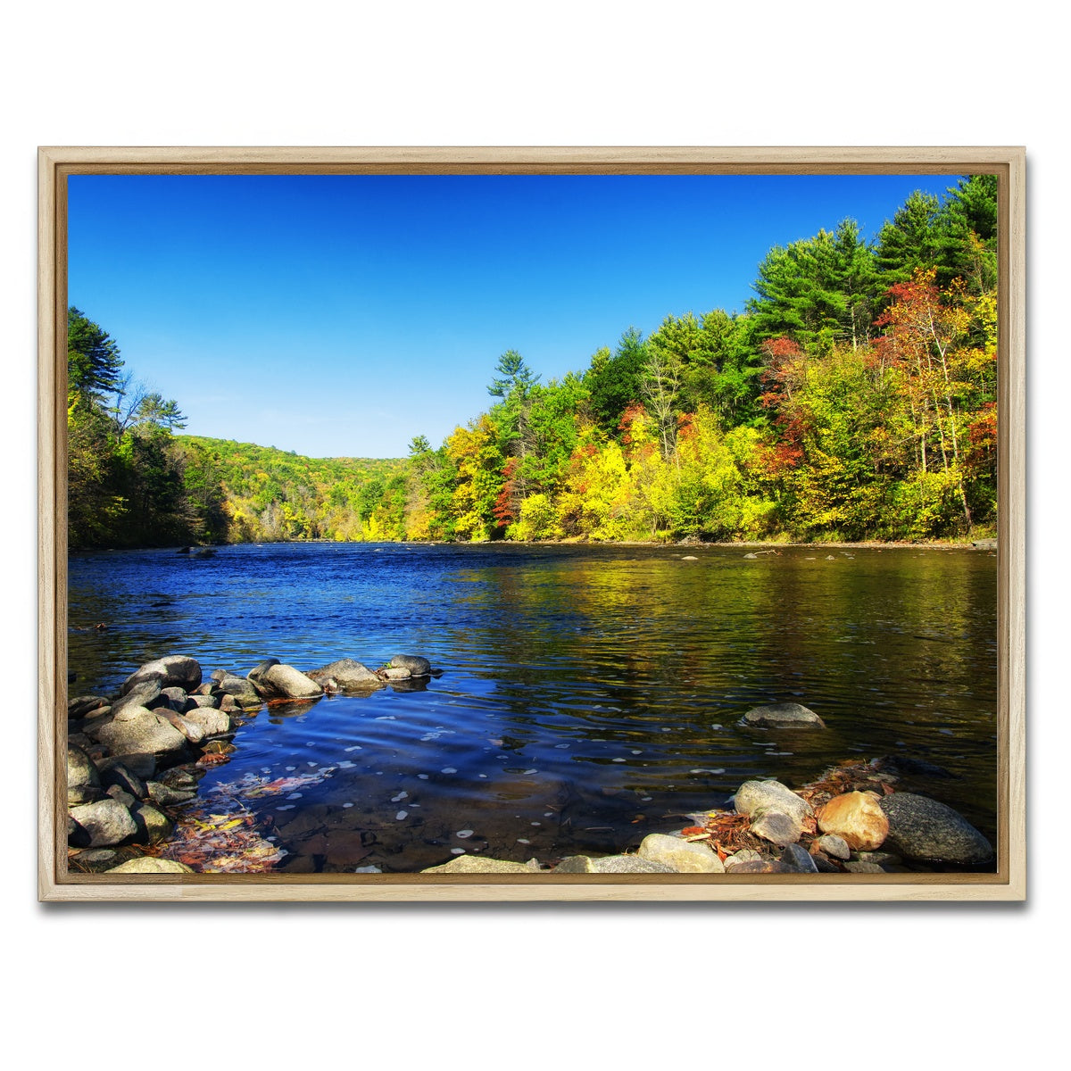 AUTO-MOCKUP WHITE | Housatonic River | 1 Piece | Natural Framed Canvas | group=4x3