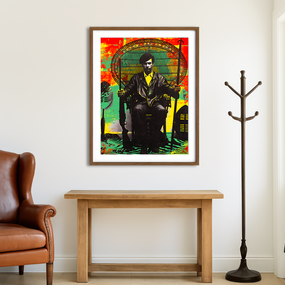 AUTO-MOCKUP ROOM | Huey P Newton Wall Art