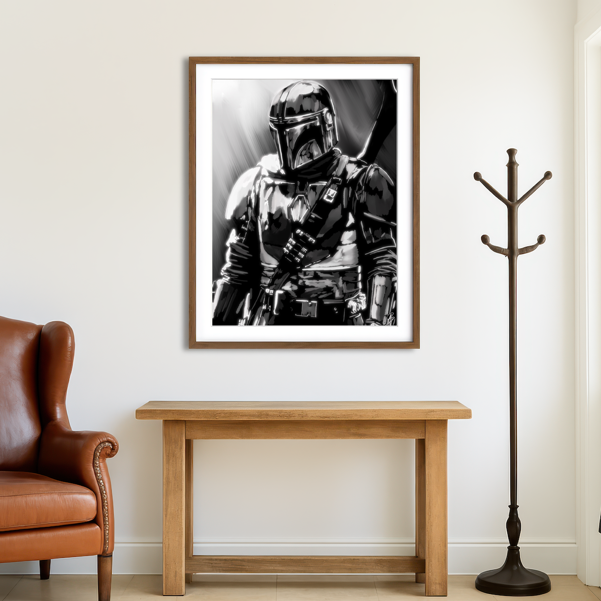 Hunter In Light Wall Art