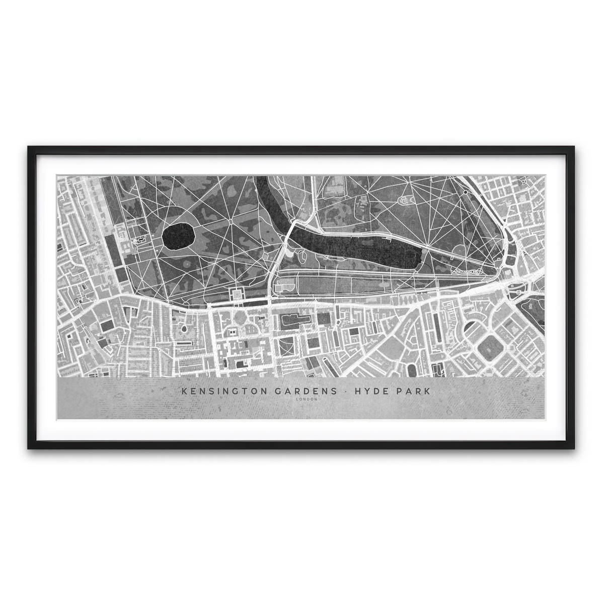 Framed Print 2x1 Black