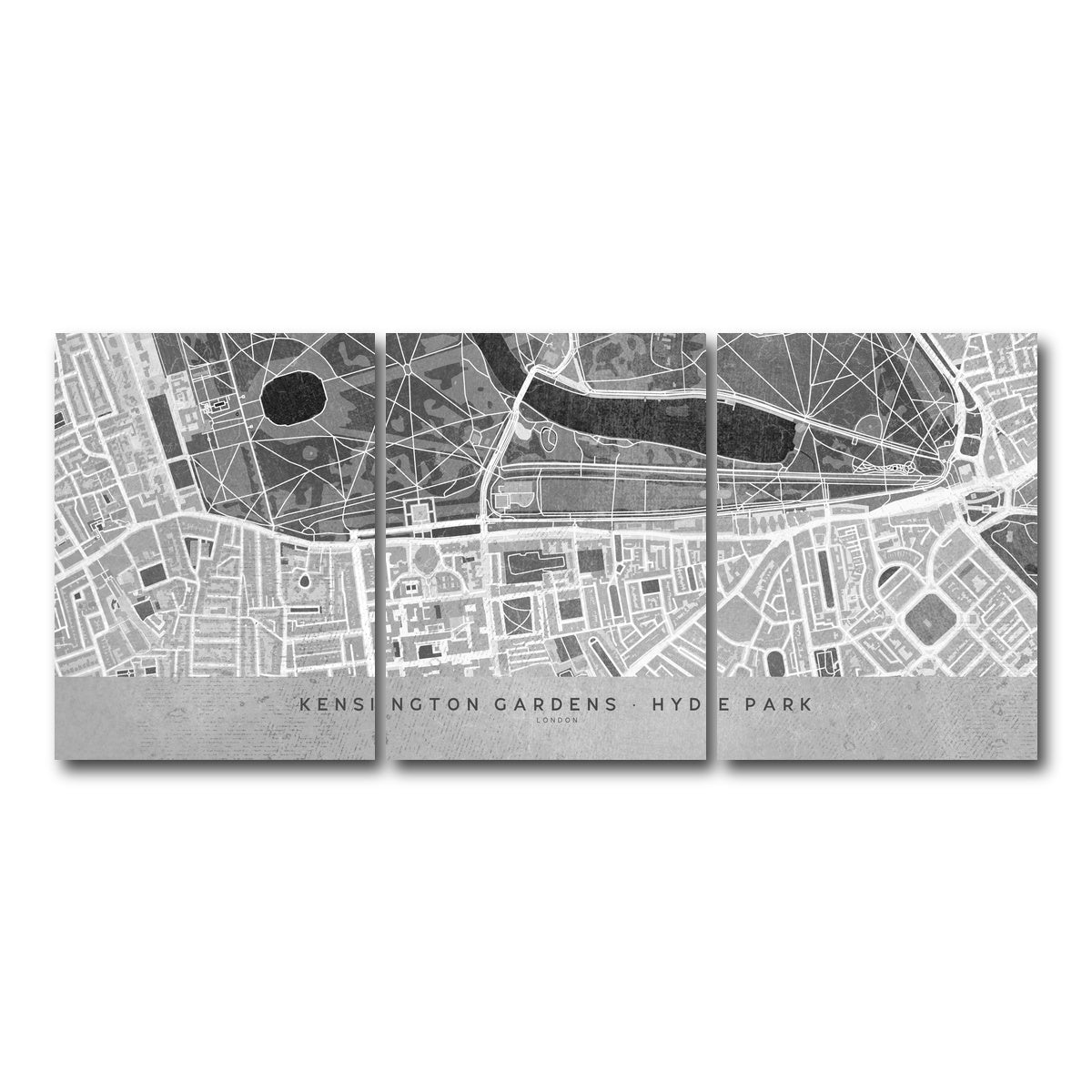 AUTO-MOCKUP WHITE | Hyde Park Map 2 | 3 Piece | Gallery Wrap Canvas | group=18x24