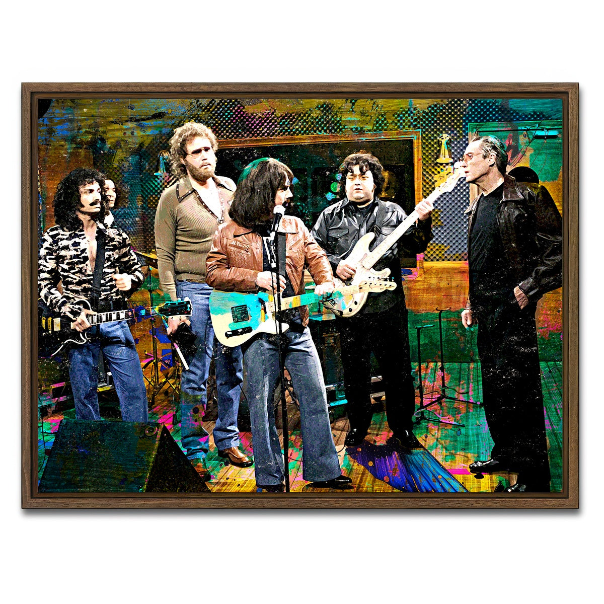AUTO-MOCKUP WHITE | I Need More Cowbell | 1 Piece | Walnut Framed Canvas | group=4x3