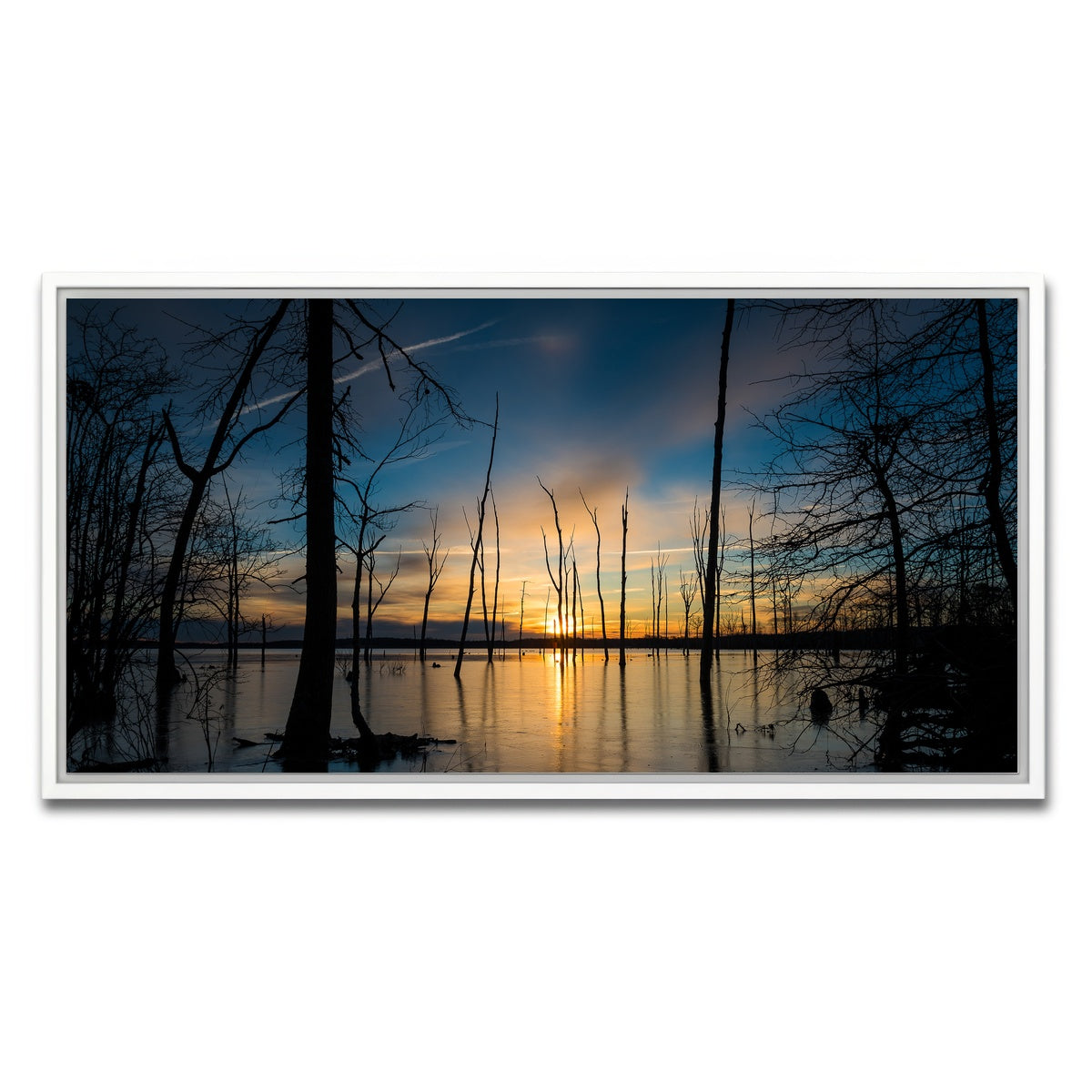 AUTO-MOCKUP WHITE | Ice & Fire | 1 Piece | White Framed Canvas | group=2x1