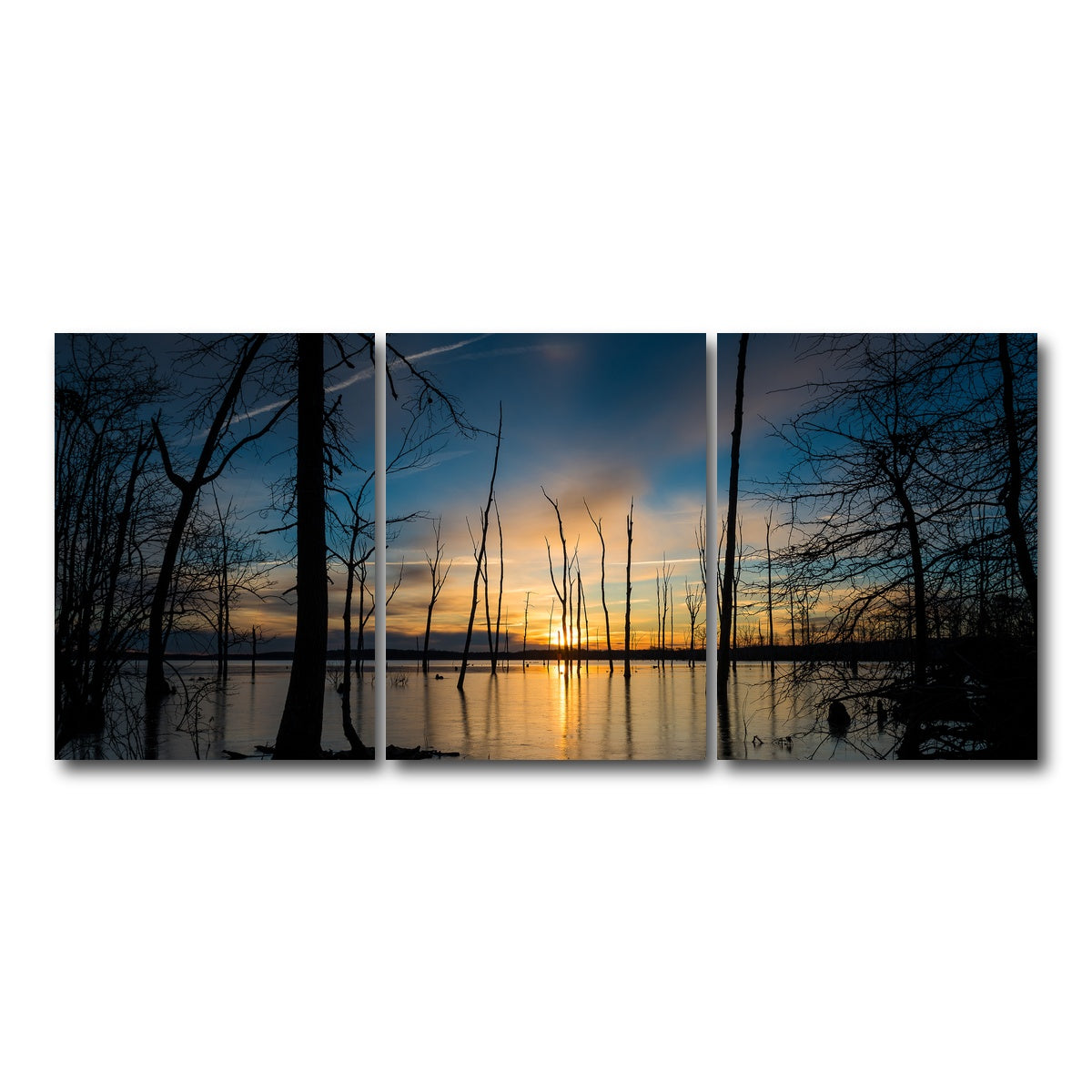 AUTO-MOCKUP WHITE | Ice & Fire | 3 Piece | Gallery Wrap Canvas | group=18x24
