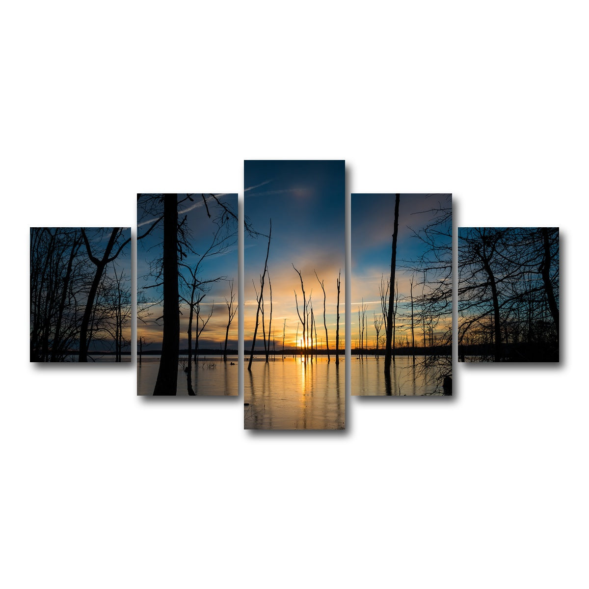 AUTO-MOCKUP WHITE | Ice & Fire | 5 Piece | Gallery Wrap Canvas | group=5_short