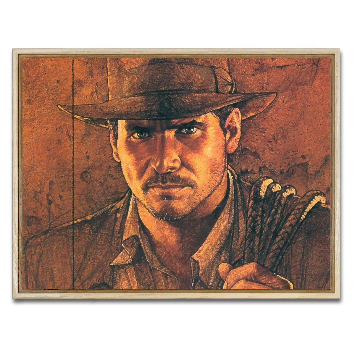 AUTO-MOCKUP WHITE | Indiana Jones | 1 Piece | Natural Framed Canvas | group=4x3