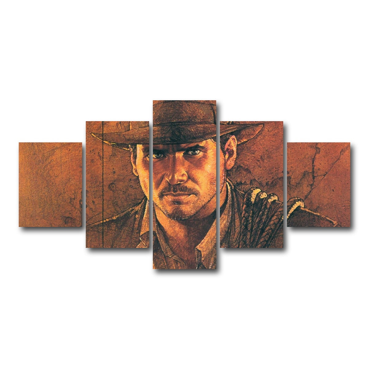AUTO-MOCKUP WHITE | Indiana Jones | 5 Piece | Gallery Wrap Canvas | group=5_short